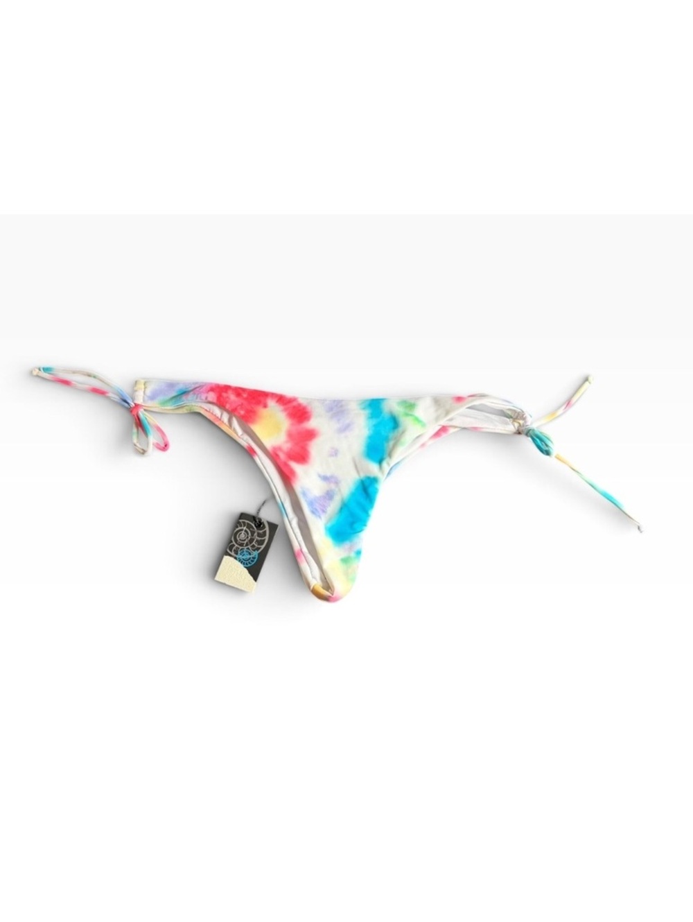 H2OH! Colorful side tie Buenos skimpy thong bikini swim bottom size XL NWT
